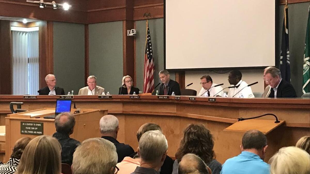 Town Council as seen on Oct. 3, 2017.