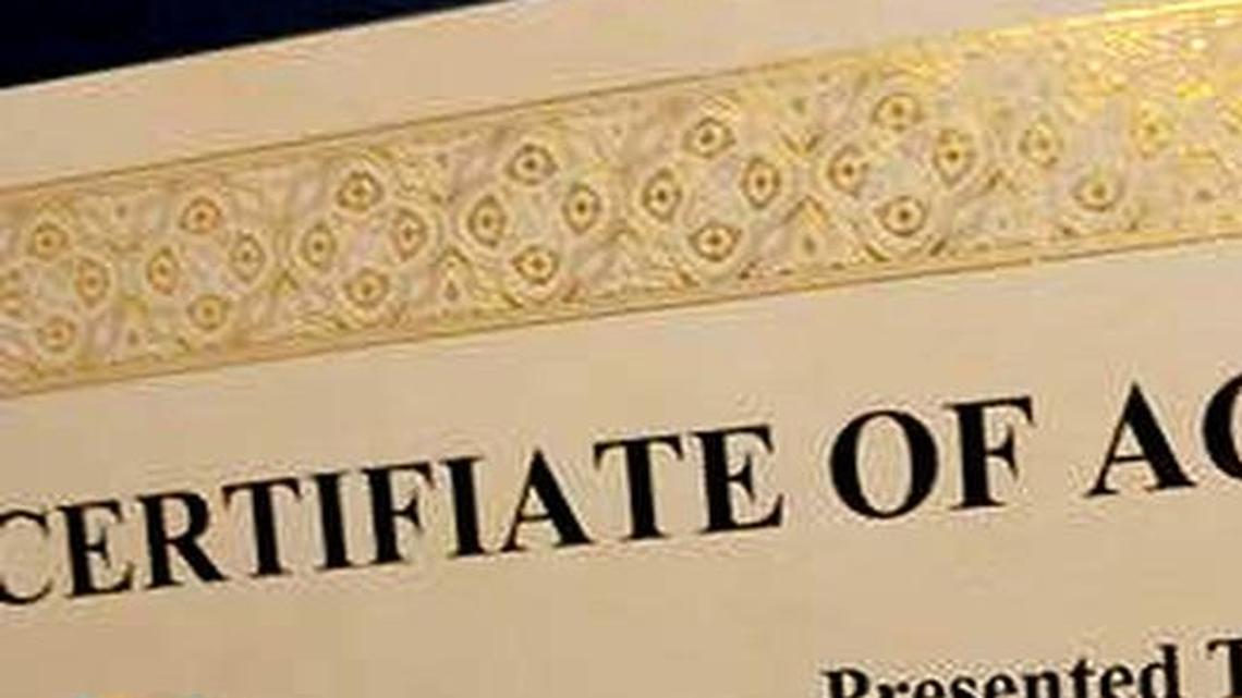 One hundred and forty-nine middle-schoolers were given “Certifiates of Acheivement” on Wednesday night at the Junior Scholars dinner. Don’t worry, though. New, correctly spelled, certificates are on the way.