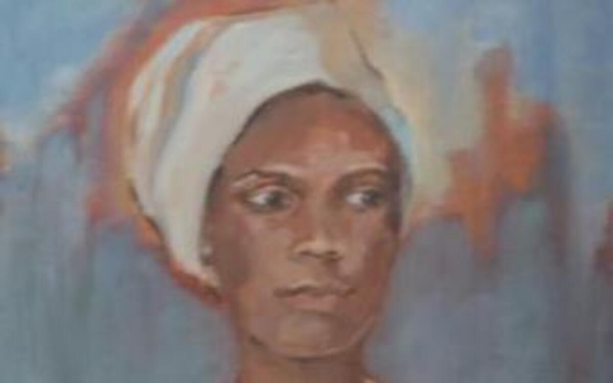 Edie Osmanski painted this portrait of a woman only identified as “Angela” in 1994. Before Osmanski died, a few months later, she gave her paintings to her children. Her son, Richard, is now seeking information on “Angela” so that he can give her, or the woman’s family, the painting.