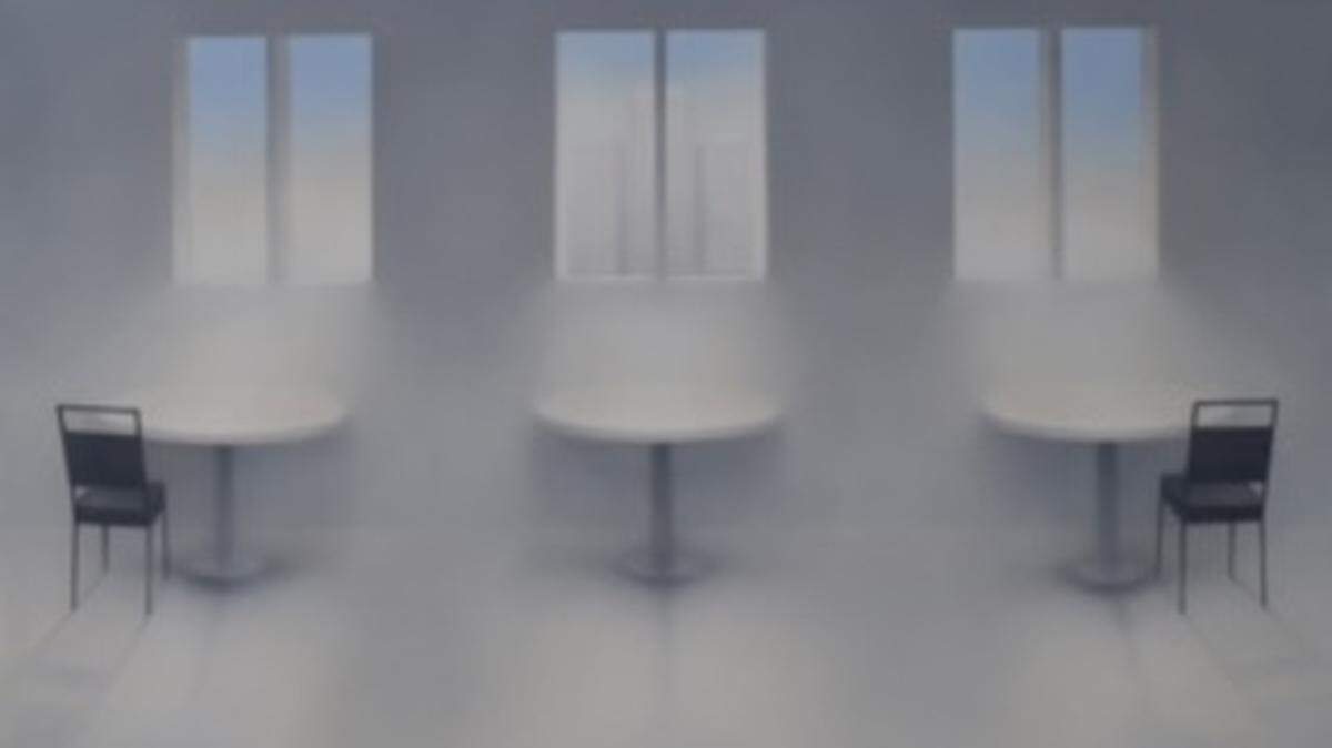 “Pause, Reflect, Recalibrate,” a 38x60 oil painting on canvas, is part of an exhibition by Savannah-based artist Maggie Evans called “Intermission.” The exhibit at JCostello Gallery at the Red Fish Building on the south end of Hilton Head Island, is a collection of about 15 of Evans’ paintings exploring the moment of pause and reflection that precedes a transition.