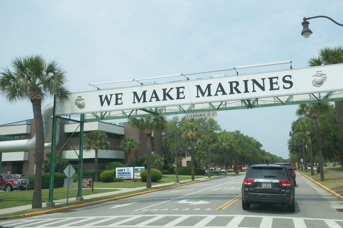 Marines have furloughed 133 civilian employees at Marine Corps Recruit Depot Parris Island in Port Royal. 