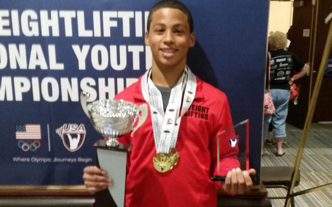 Beaufort weightlifter Dade Stanley, 13 at the 2015 USA Wrestling Youth Nationals in June in Minneapolis, Minn.