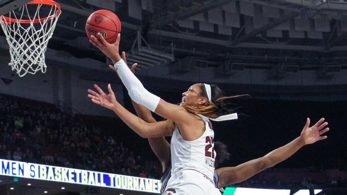 South Carolina junior forward A’ja Wilson is one of four finalists for the James A. Naismith Trophy.