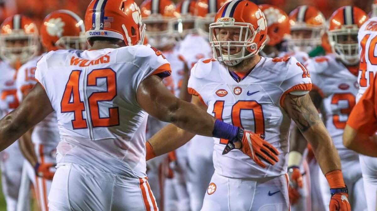 Clemson linebacker Ben Boulware (right) says the Tigers are not afraid of Lamar Jackson.