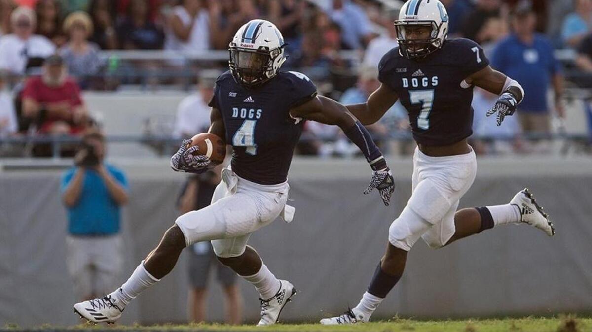 Citadel cornerback Dee Delaney (4), was a receiver at Whale Branch but has blossomed into an FCS All-American at cornerback.