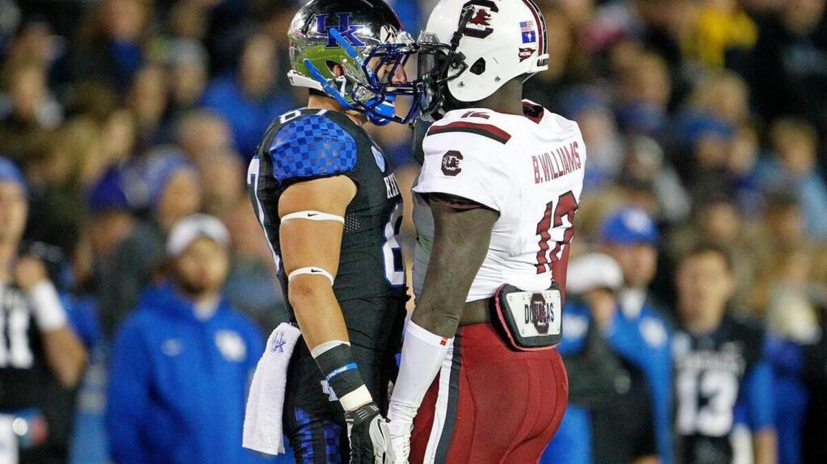 Kentucky wore all black and broke out chrome helmets for the Wildcats’ last game against South Carolina at Commonwealth Stadium.