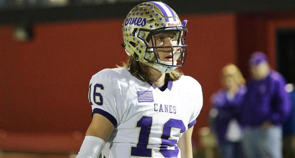 Trevor Lawrence in high school, with the Cartersville Hurricanes.