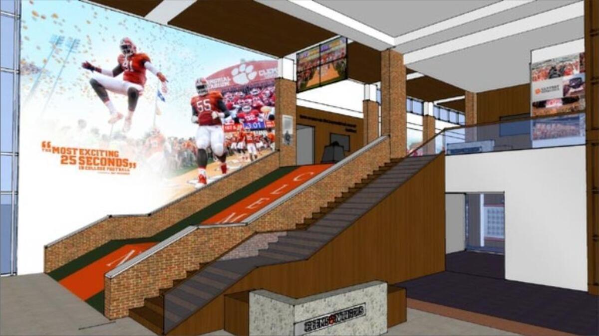 A replica of The Hill will be a part of Clemson’s new football operations building.