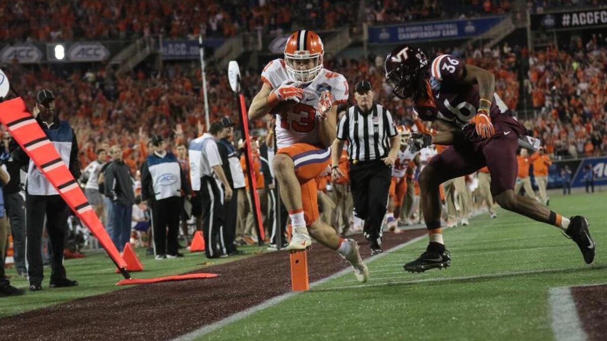 Wide receiver Hunter Renfrow has become a reliable player with a knack for making big plays for the Tigers.