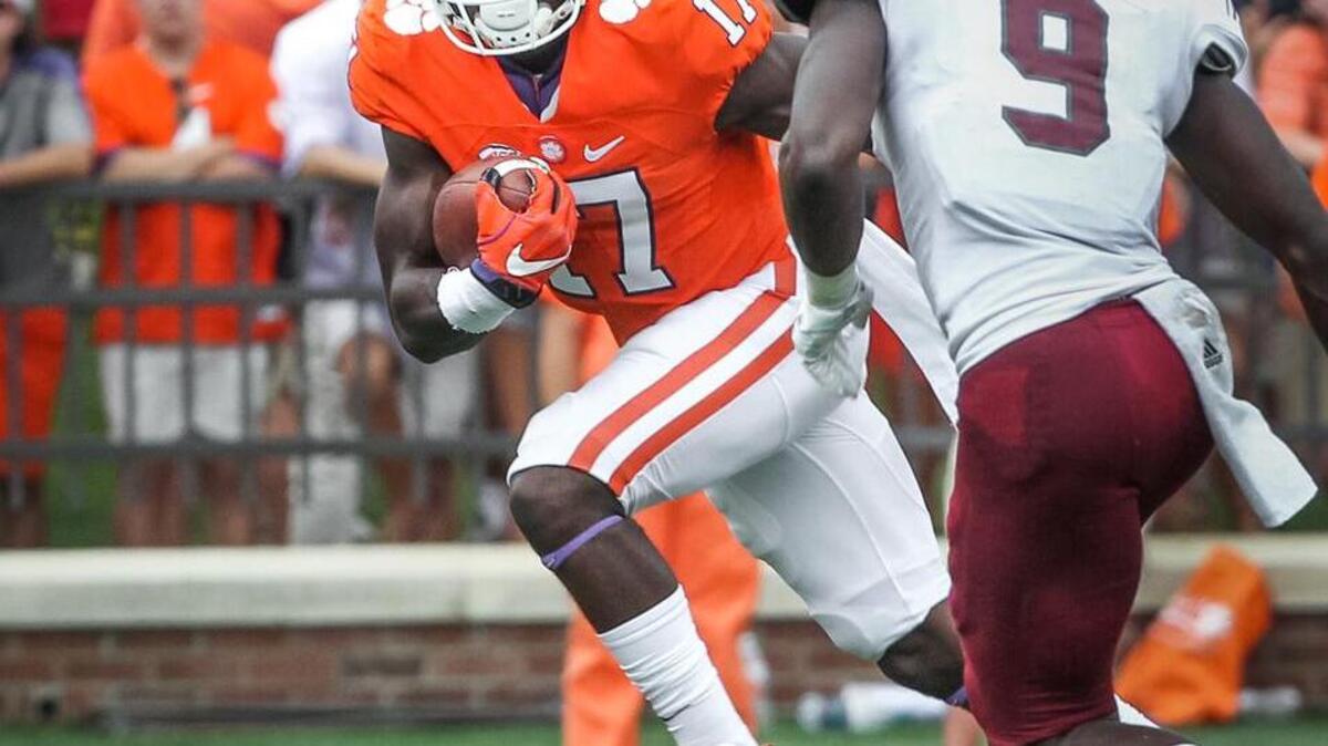Clemson receiver Cornell Powell will likely compete for a starting job next spring.
