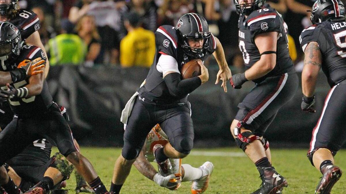 South Carolina quarterback Jake Bentley and the Gamecocks have a bowl bid in ther sights as they close in on six wins.