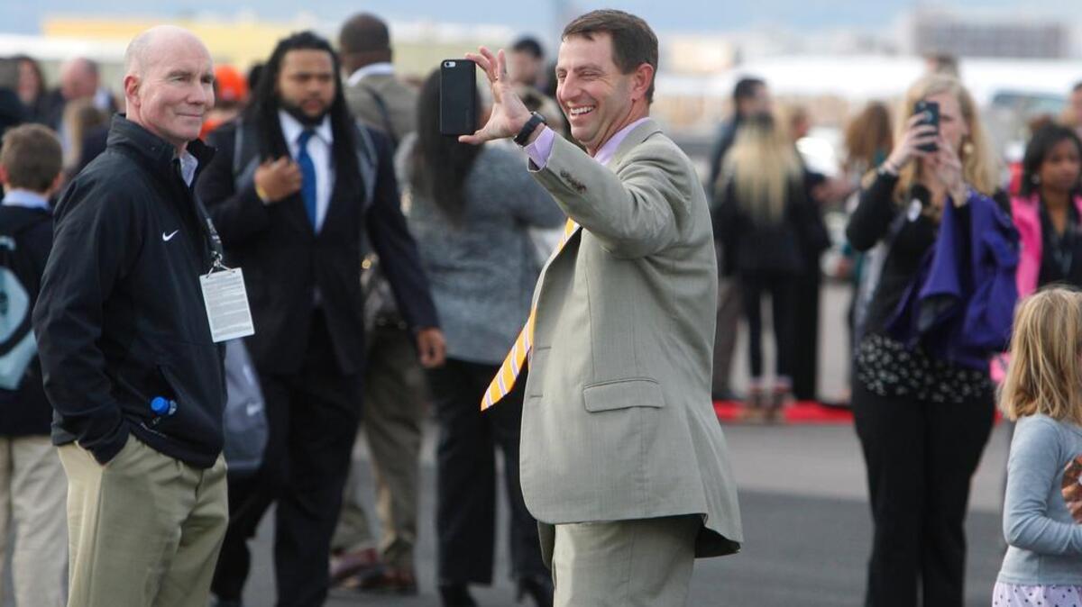 Dabo Swinney and Clemson are heading back to Arizona for the College Football Playoff.