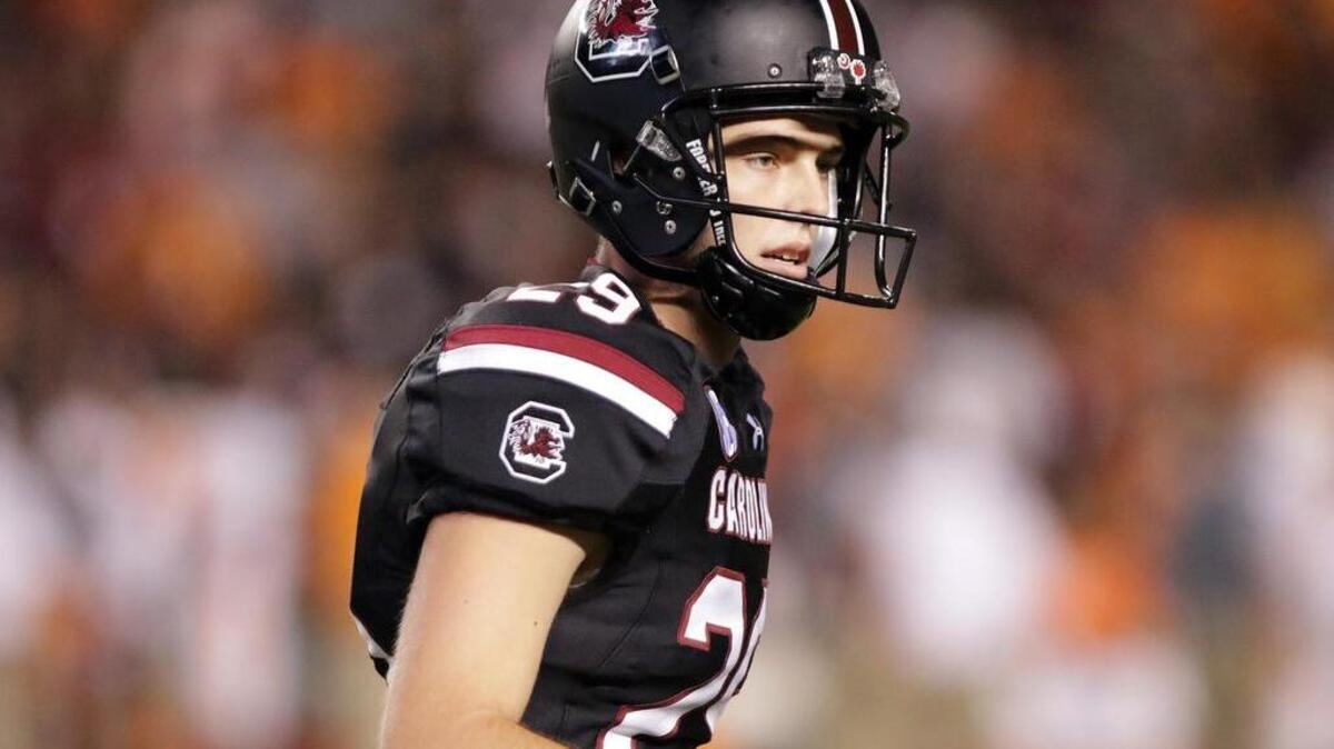 South Carolina kicker Elliott Fry