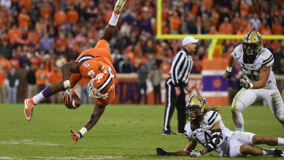 Running back Wayne Gallman (9) and Clemson travel to Wake Forest this week after falling to Pitt at home Saturday.