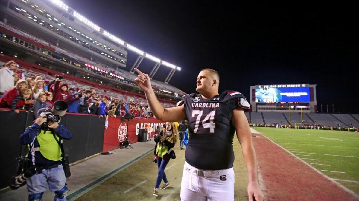 South Carolina offensive lineman Mason Zandi is hoping for an upset win over Clemson in his final game against the Gamecocks’ rival.