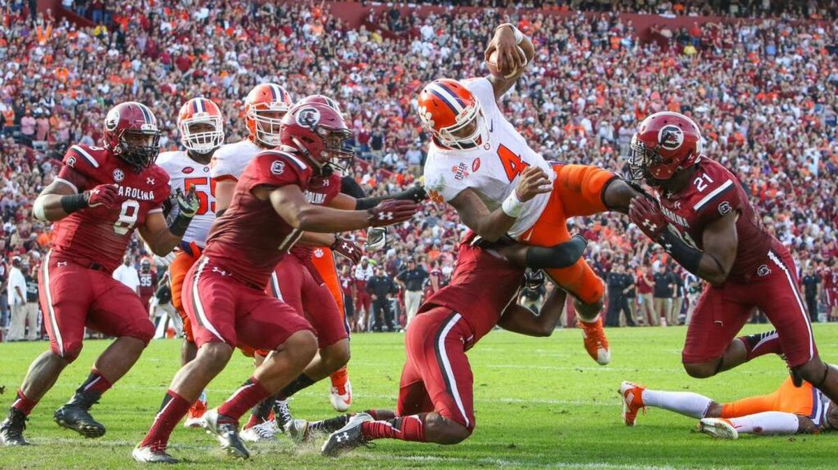 Clemson quarterback Deshaun Watson said the South Carolina game “has a little extra juice to it.”