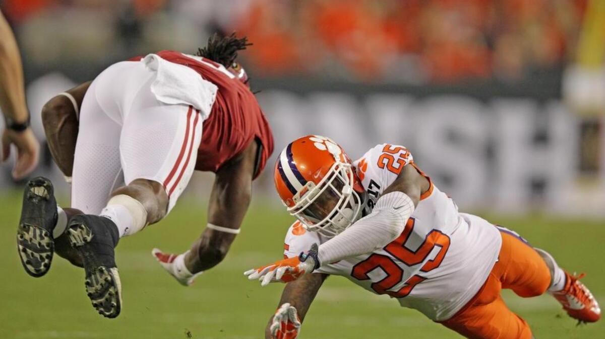 Clemson Tigers cornerback Cordrea Tankersley
