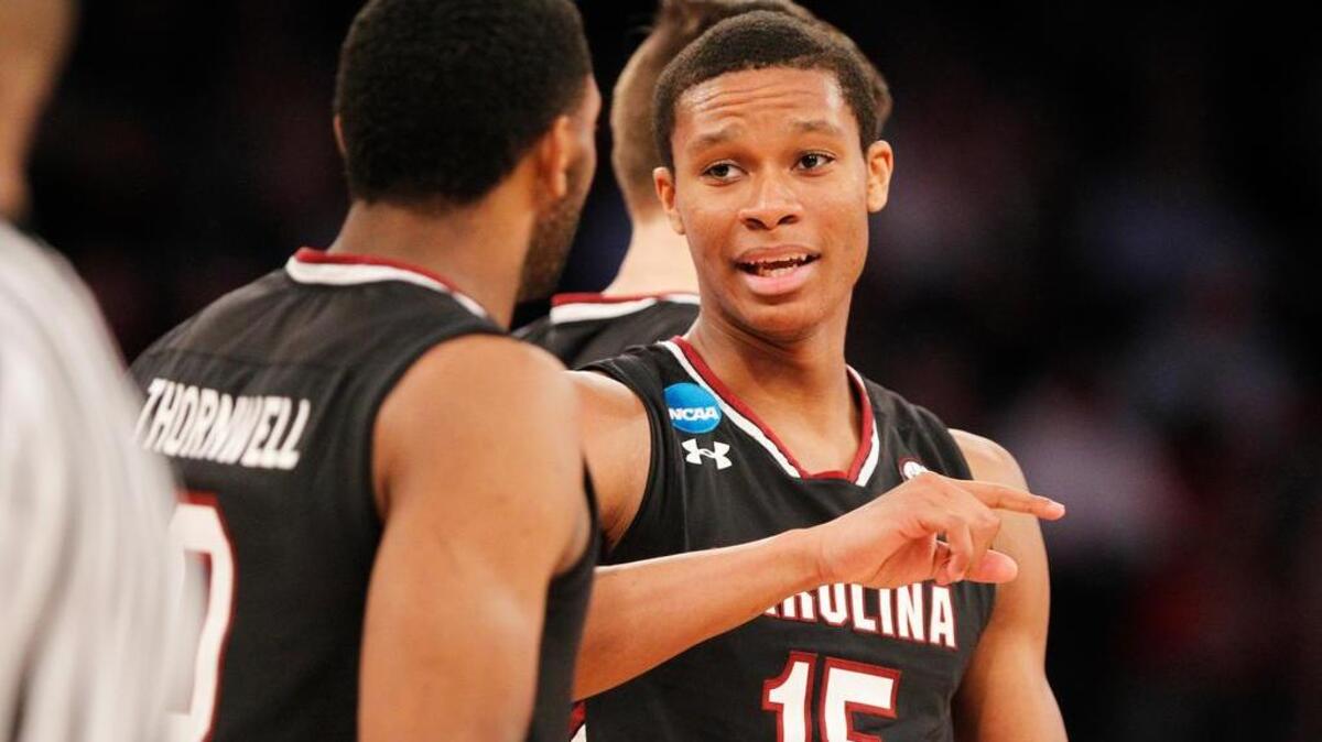 South Carolina Gamecocks guard PJ Dozier (15) is leaving early for the NBA Draft.