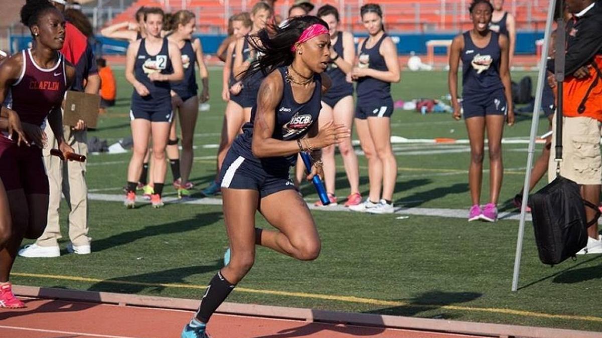 USCB freshman Jhari Williams took down school records four times at last week’s Charleston Southern meet.
