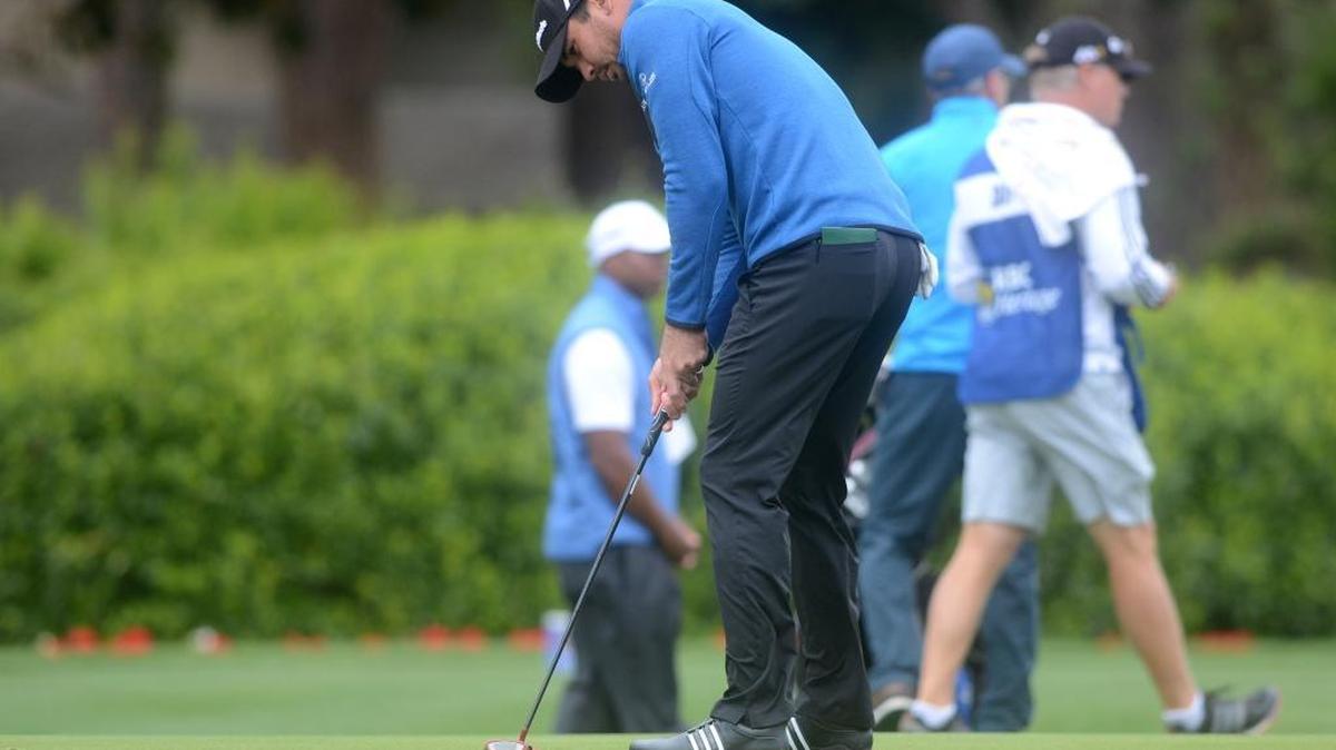 Jason Day putts his ball on the green of No. 16 on Wednesday afternoon during the Pro-Am at Harbour Town Golf Links in Sea Pines on Hilton Head Island S.C.