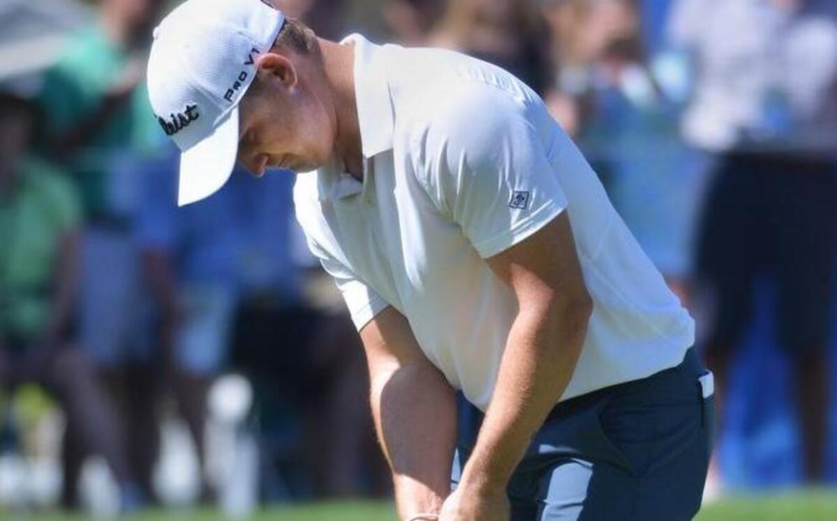 Bud Cauley putts on No. 16 during the first round of the RBC Heritage Presented by Boeing on Thursday, April 13, 2017 at Harbour Town Golf Links on Hilton Head Island. Cauley ended his round in sole possession of the tournament lead at 8-under-par.