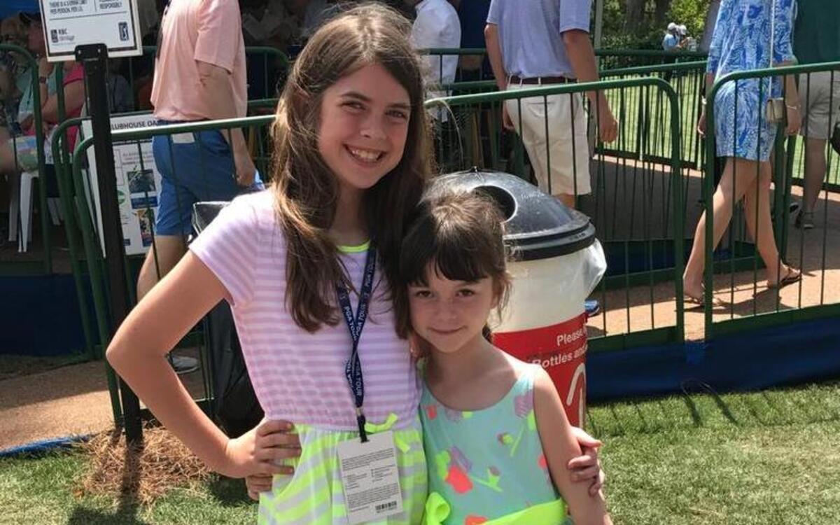 Kids threw on their best outfits for Easter Sunday at RBC Heritage Presented by Boeing golf tournament.
