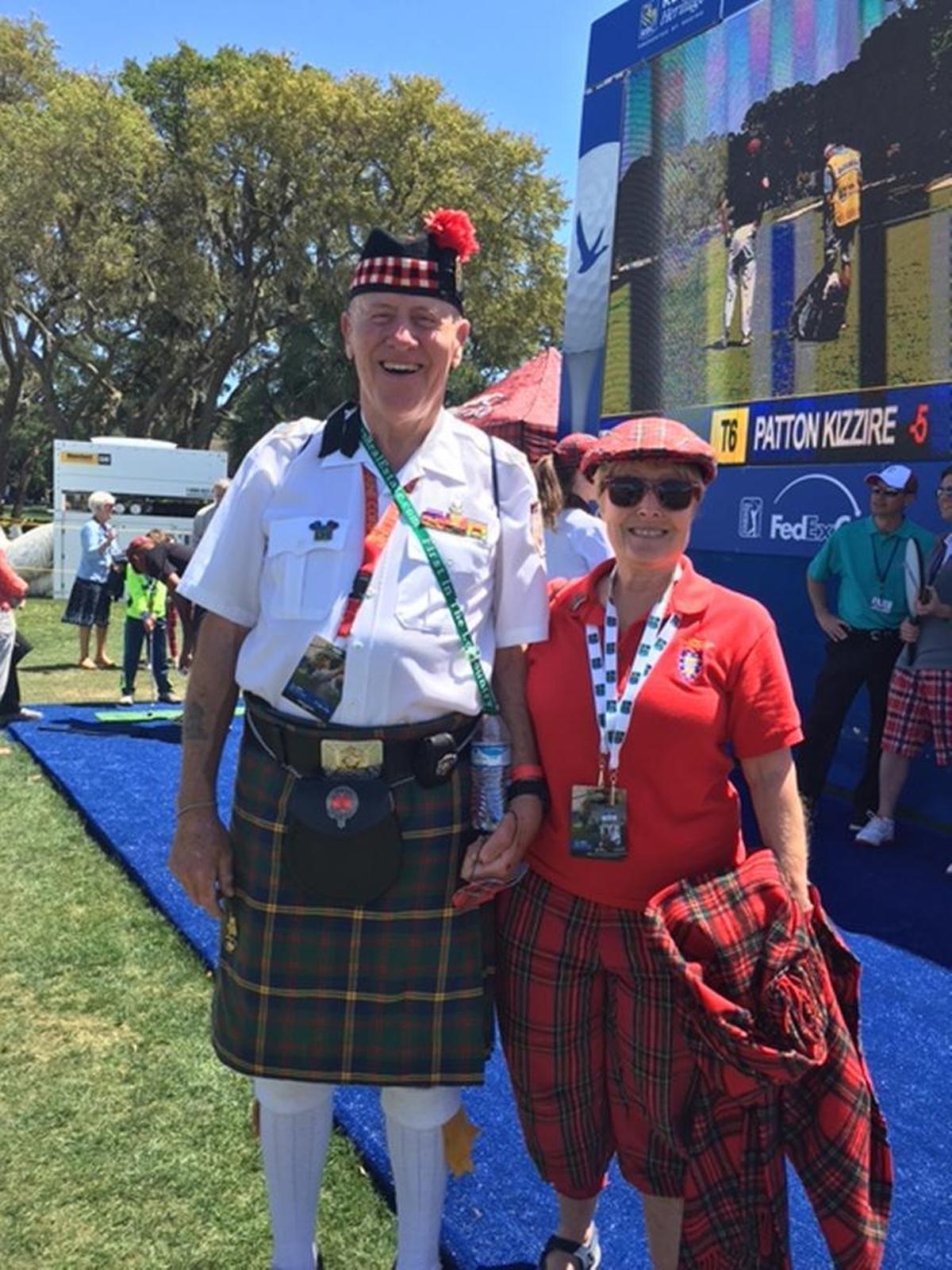 Don and Lisa Preston have been proudly sporting their plaid and attending the RBC Heritage for at least 10 years.