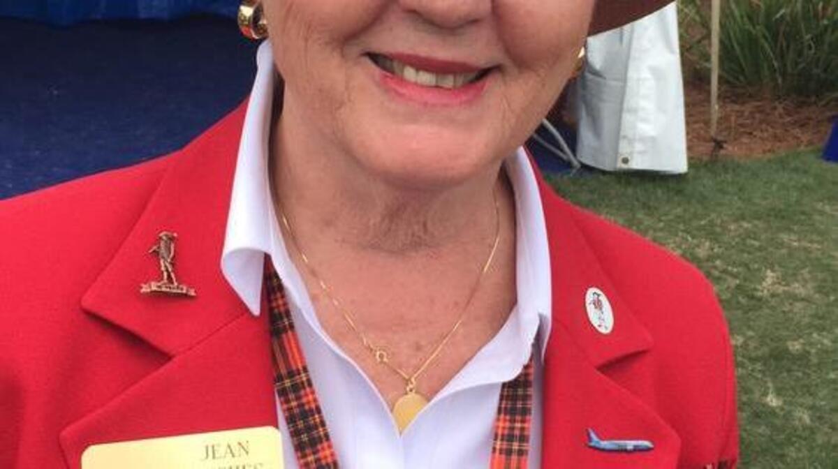 Jean Hughes, starter at the first tee at Harbour Town Golf Links during the RBC Heritage Presented by Boeing on Thursday, April 14, 2016.