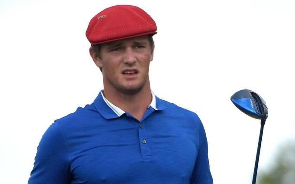 Bryson DeChambeau watches his tee shot on the eighth hole during the final round of the Arnold Palmer Invitational on March 20 in Orlando, Fla.