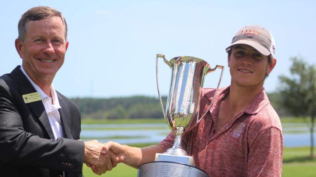 William Harwood of Columbia, right, won the 87th SCGA Amateur Championship.