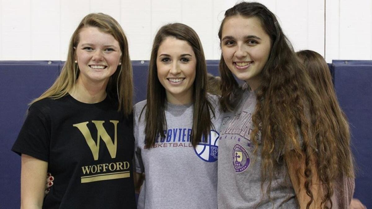 Hilton Head Christian golfer Anna Lesemann Eddy (Wofford), basketball’s Macee Tamminen (Presbyterian) and volleyball’s Andi Jacobs (St. Michael’s) signed their national letters of intent Friday.