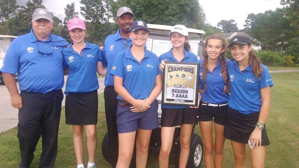 Hilton Head Island girls golf team won the Region 7-4A title on Monday, Oct. 8, 2018.