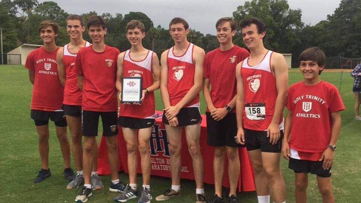 Holy Trinity boys won the SCISA 4-2A cross country championship Thursday, Oct. 18, 2018.