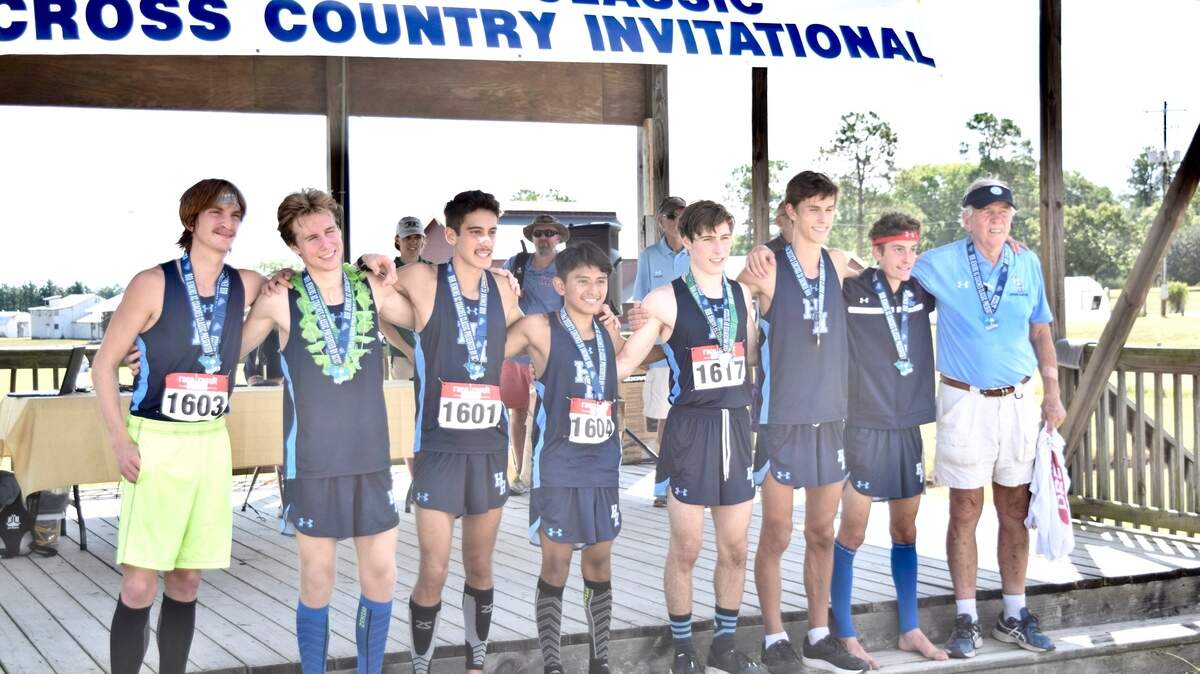 The Hilton Head Island boys cross country team finished first in the Bob Jenkins Coaches Classic on Saturday, Sept. 8, 2018.
