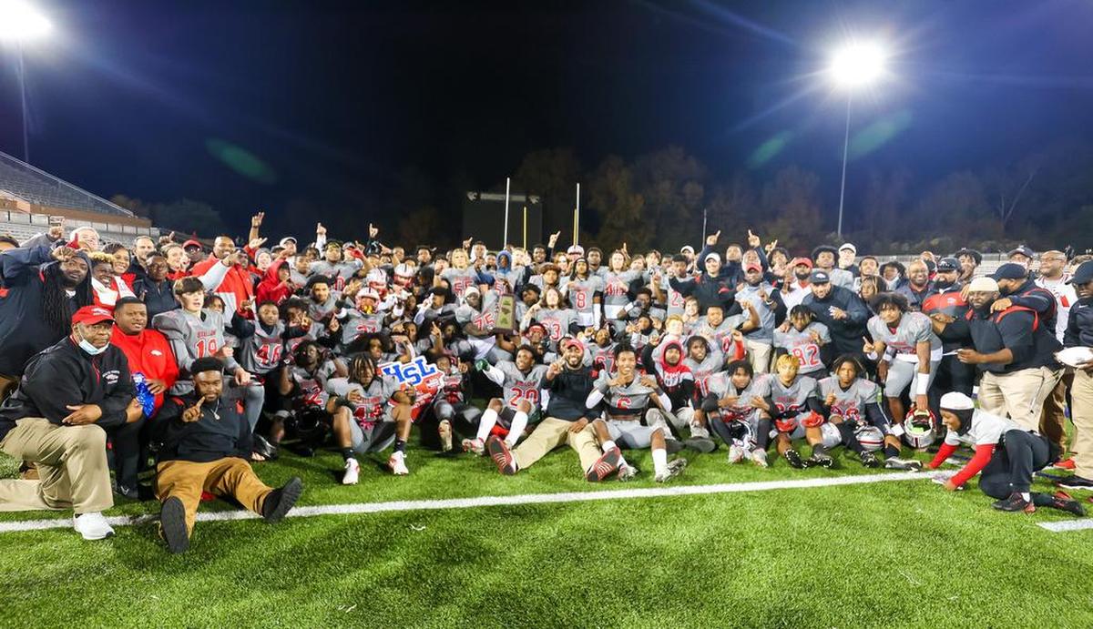 The Class 4A SC State Champions South Pointe Stallions at Benedict College in Columbia, SC, Thursday night, December 2, 2021.