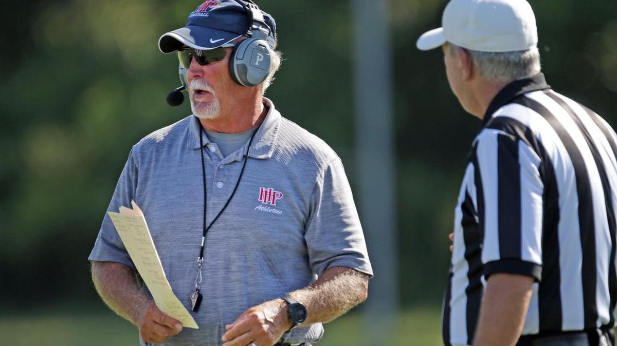 Hilton Head Prep coach Dave Adams during the game against Northside Christian on Friday at Hilton Head.
