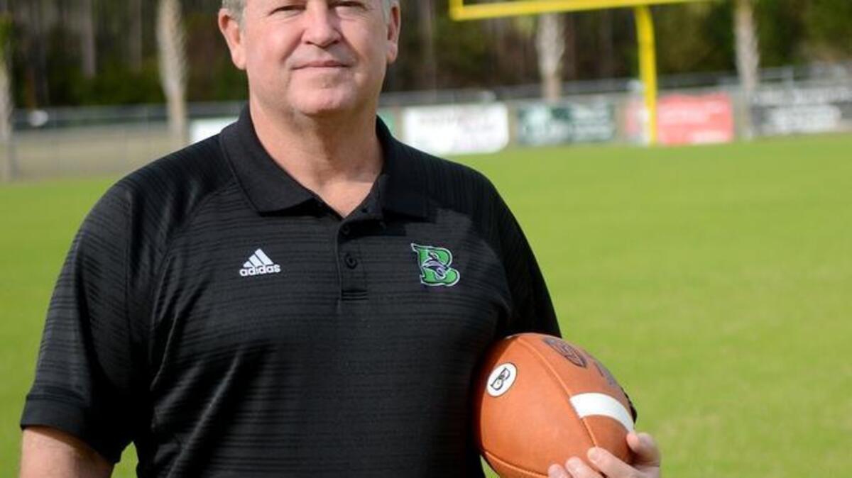 Bluffton football coach Ken Cribb stands for a portrait on Jan. 4 on the football field at Bluffton High School in Bluffton. Cribb has agreed to take over the football program at Wayne County High School in Jesup, Ga.
