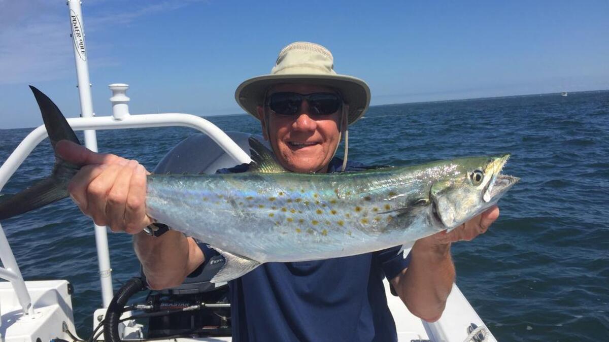 Gary Anderson with a mega Spanish mackerel.
