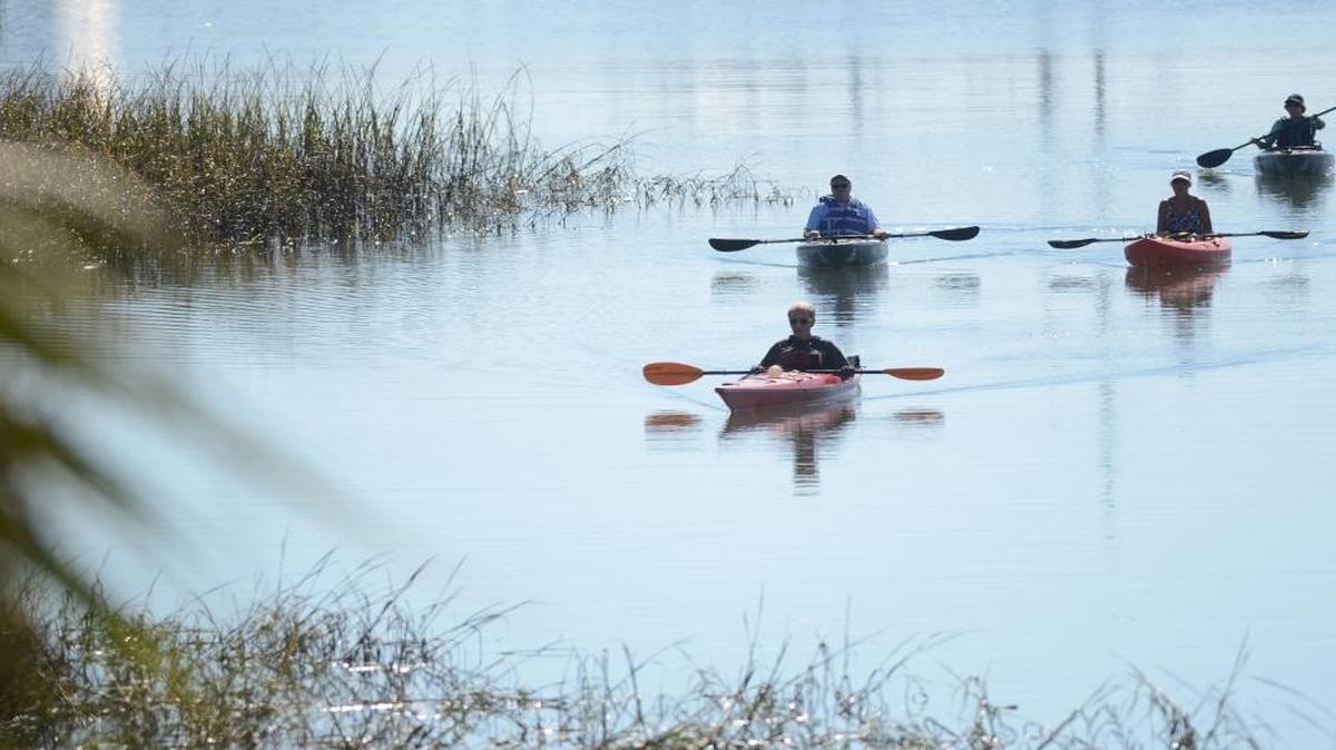 In this file photo, a group of kayakers navigate the marshy area of the Beaufort River near Bay Street in Beaufort.