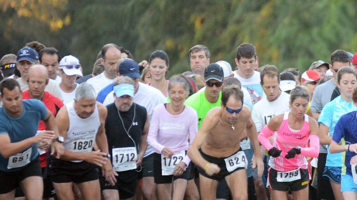 Runners start the 2012 Hilton Head Island Bridge Run.