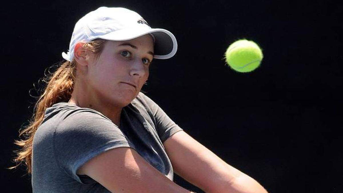 Hayley Carter of Hilton Head Island competes at the Head Women's $10,000 USTA Pro Circuit Tournament in 2014 at Van Der Meer Tennis Center.
